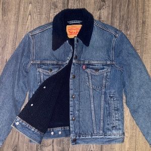 Levi’s Blue sherpa trucker jacket
